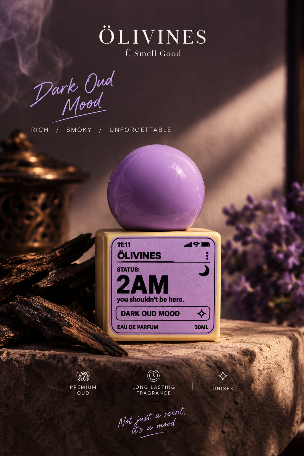 2 AM | Dark Oud Eau de Parfum – 30ml